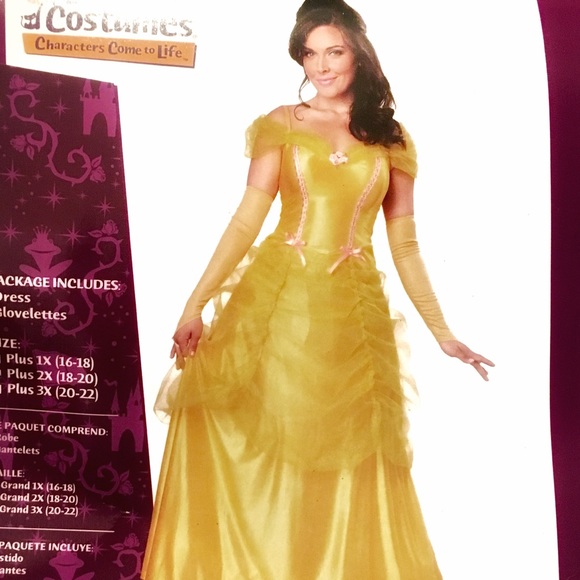 plus size belle costume